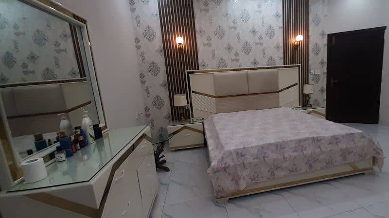 king size bed,dressing and side tables & optional chairs table set 4