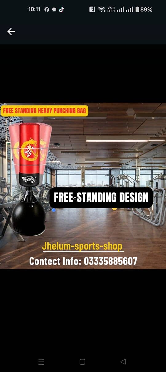 Boxing Bag / Punching Bag /Speed ball Boxing / Punching Bag with Stand 10