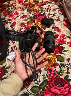 Canon camera 700D 2 lens hai sat all ok full Bake h