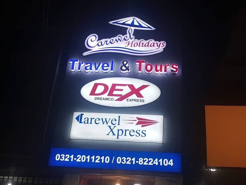 3d signboard | Acrylic Led sign | Panaflex Sign & printing 3