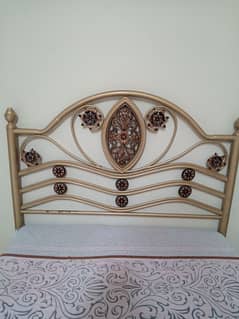 iron rod bed with molty foam matress