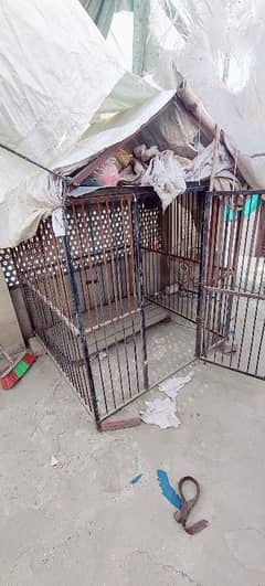 Dog cage and extra doors