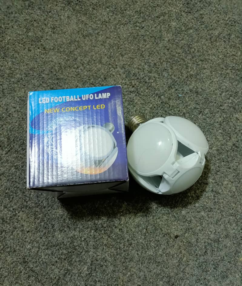 LED Football Bulb E27 round shaped UFO Lamp 4 sides adjustable Bubble 1