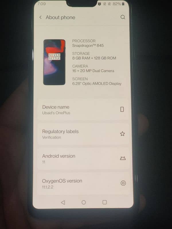 One Plus 6 Ram 8Gb Rom 128Gb 1