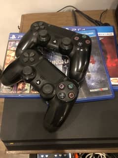 PS4 Slim (1-Tb) With Original Controllers & Games