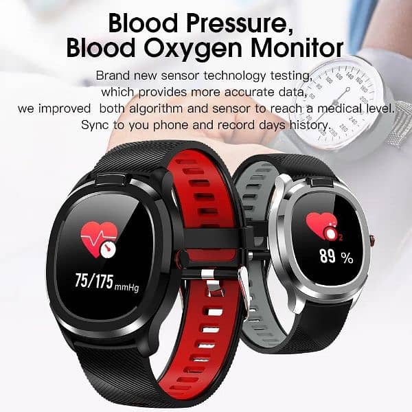 Microwear 2024 Smart Watch with Blood Pressure & Body Temperature, 4