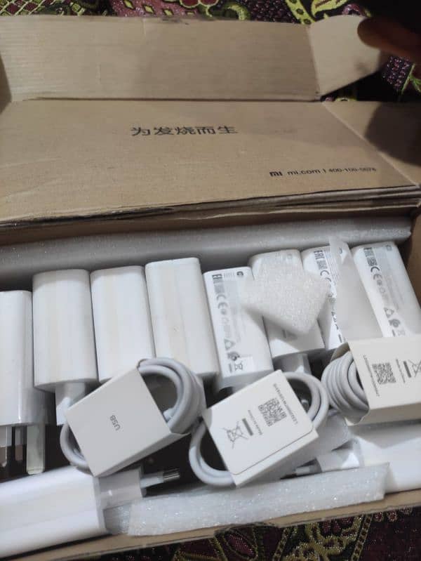 Xiaomi original 67W and 33W charger with type c cable. 0