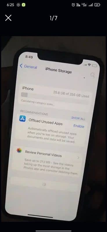 iphone x 256gb bypass original all berry 77%  black colour 4