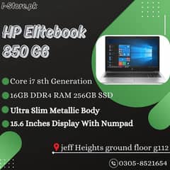 HP Elitebook 850 G6 Core i7 8th Gen 15.6 Inches Display With Numpad