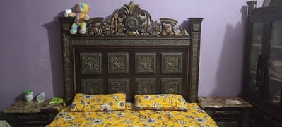 Wooden Bed Set