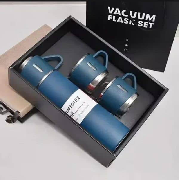 Temperature water stainless Steel Vacum Thermos 500ml 3pcs Extra 2 Cup 5