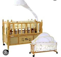 wooden Baby cot