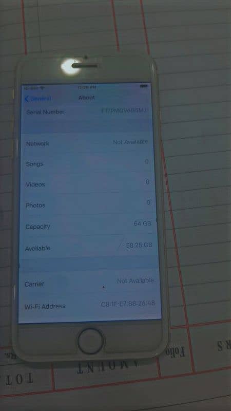 iphone 6 64gb finger and button ok battery helt 100  PTA approve 1