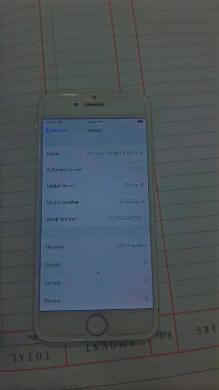 iphone 6 64gb finger and button ok battery helt 100  PTA approve 2