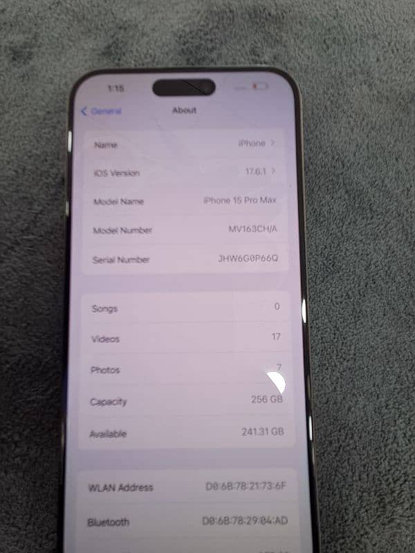 Iphone 15 pro max 256gb Dual sim Natural Taitinium non pta 2