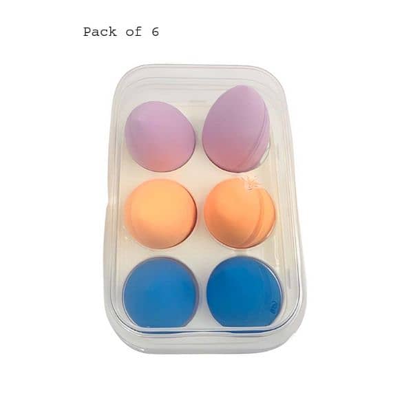 Mini Pack of 6 Beauty Blenders Compact Design for Smooth, Flawless 7