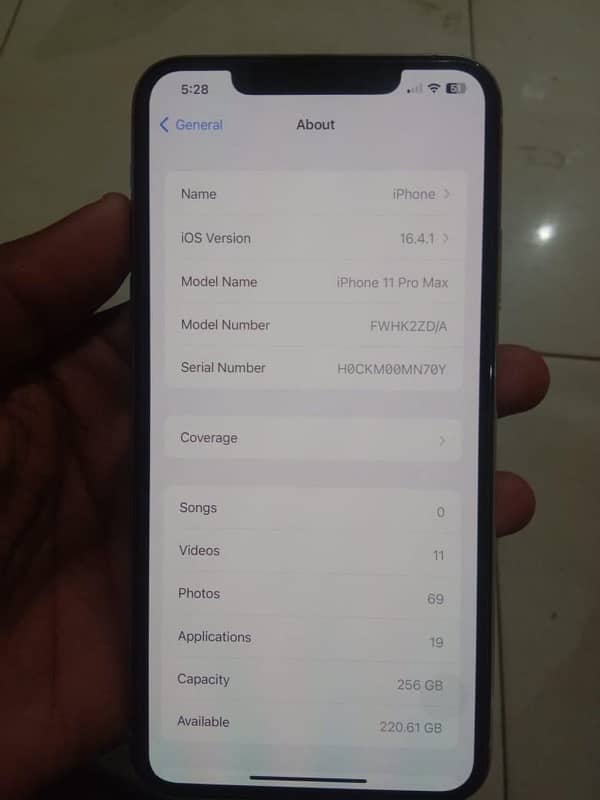 I Phone 11 Pro Max PTA approved official 9