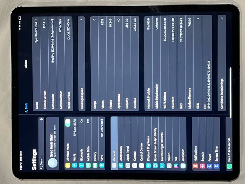 Apple Ipad Pro 2018 / 256gb / 3rd Gen / Generation 8