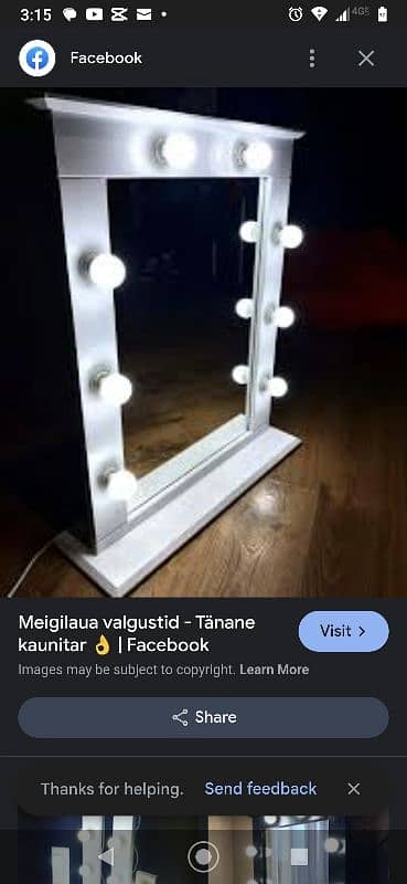 Vanity mirror with Light imported mirror Makeup mirror 1