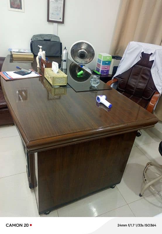 executive table and 4 sofa chair for sale 2