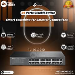 Tplink 24 Port TL-SG1024D Gigabit Desktop/Rackmount Switch (With Box)