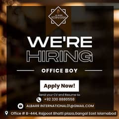 OFFICE BOY REQUIRED