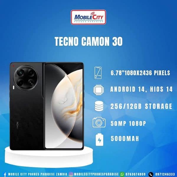 Camon 30 24gb 256gb 12gb varient Complete Box 10/10 17