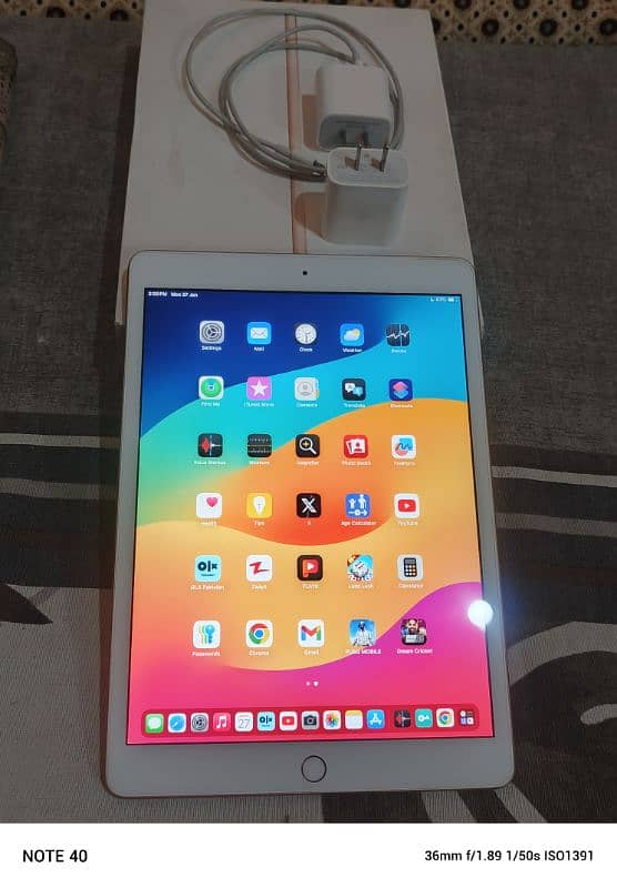 ipad 8 Gen 128GB Gold 10/10 With Box 7