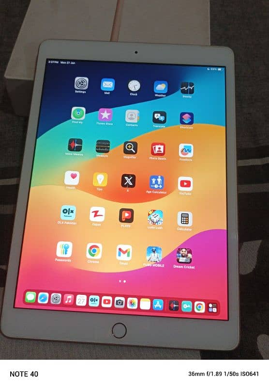 ipad 8 Gen 128GB Gold 10/10 With Box 8