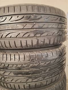 Dunlop Japan Tires 215/55 r 16 Good Condition One Tire Puncture 1.6