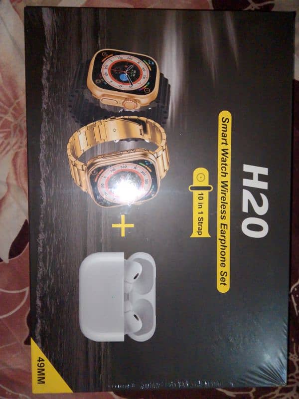 H20 Smart watch with wireless Earphone set 0