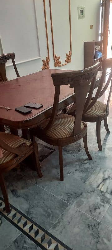 wood dining table. . . . 4