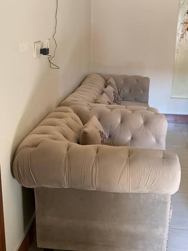 Grey wodden sofa 6