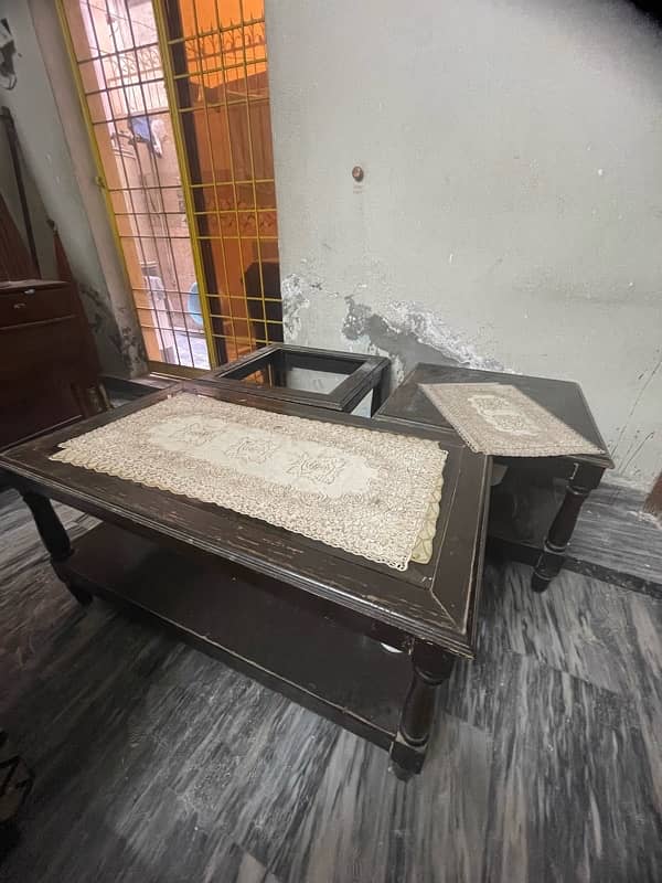 3 set table with good condition 1