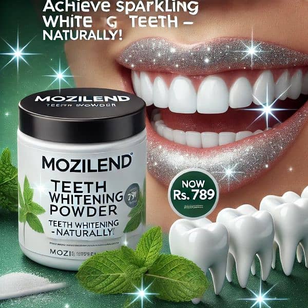 Mozilend Teeth Whitening Powder – Natural, Safe & Effective 1