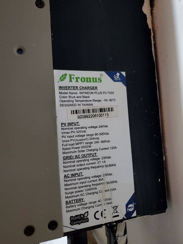 6.5 Kw fronus inverter for sale 1