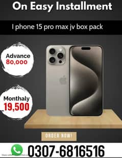 Apple iPhone 15 Pro Max jv box pack Mobile on Easy Installment