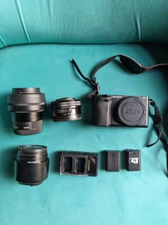 Sony a6400 Mirrorless Camera  + 3 Lenses