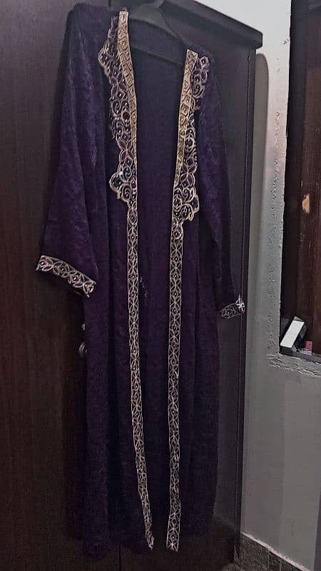 Beautiful Embroidered Purple party wear - Gently Used, Great Condition 1