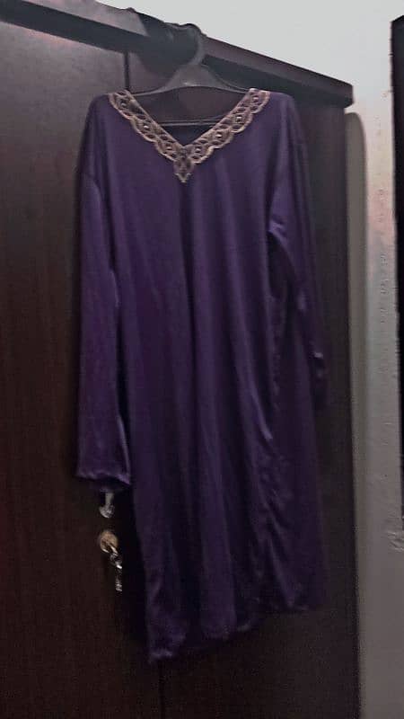 Beautiful Embroidered Purple party wear - Gently Used, Great Condition 3