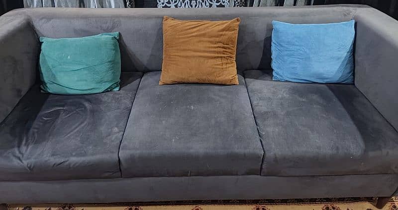 6 Seater Velvet Sofa Set (3,2,1) 2