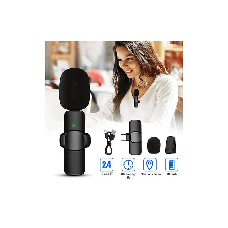  K9 Wireless Microphone – Noise Reduction, Plug & Play, 360° Audio! 7