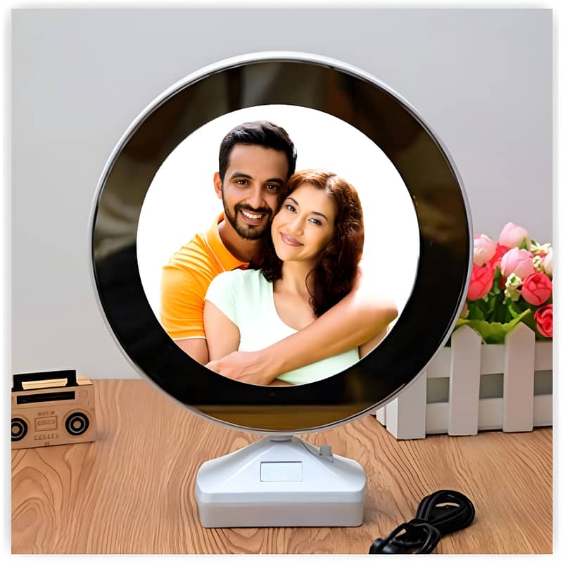 Magic mirror photo frame with led 1