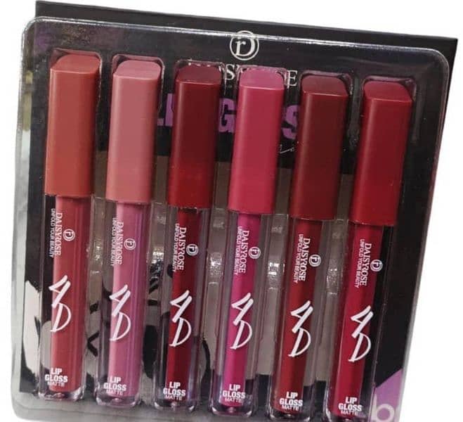 Matte lip gloss pack of 6 1