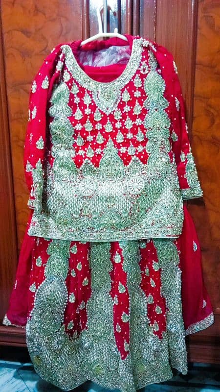 lehnga bridal dress only 1 time use 0