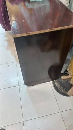 wood table counter