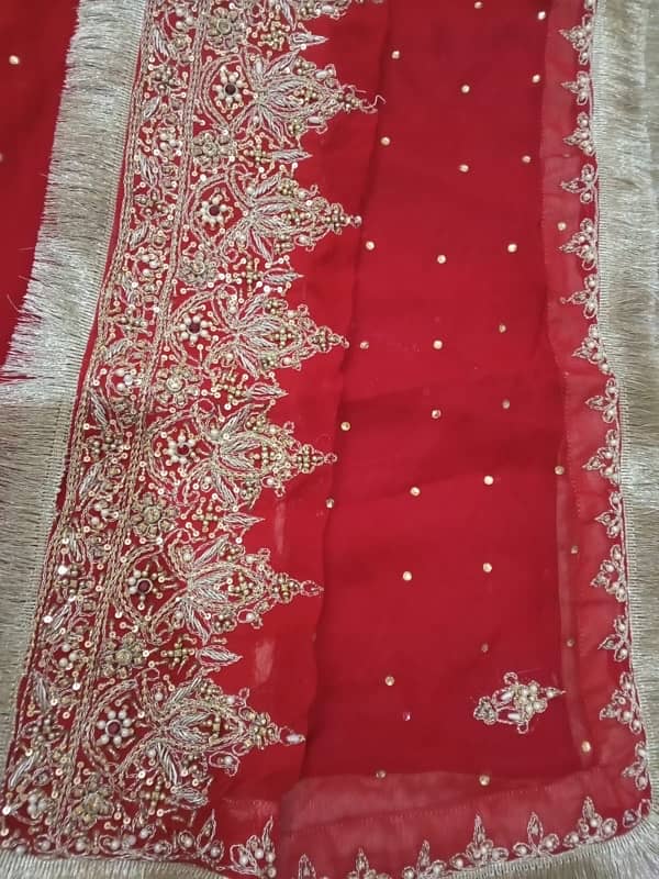 red bridal lehnga 5