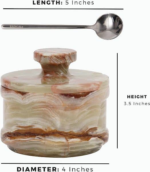 Marble Salt Cellar, Marble Masala Jar 4