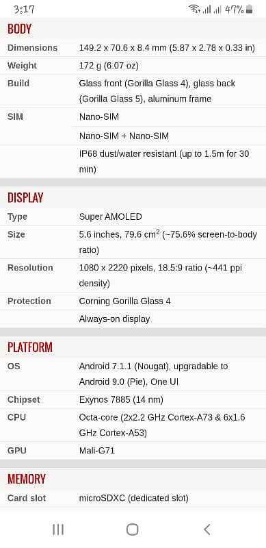 Samsung A8 | 4/64 | Amoled Display | PTA approved 13