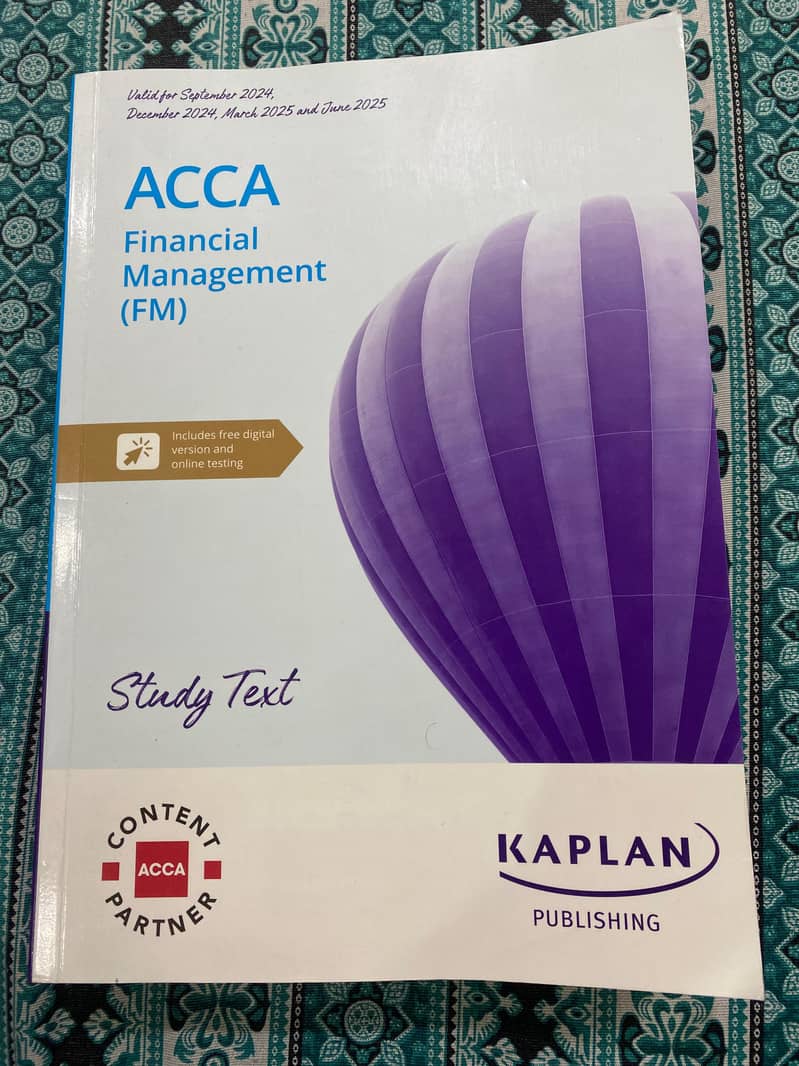 ACCA books | F9 study text 24-25 (original) plus F2 AND F3 exam kit 0